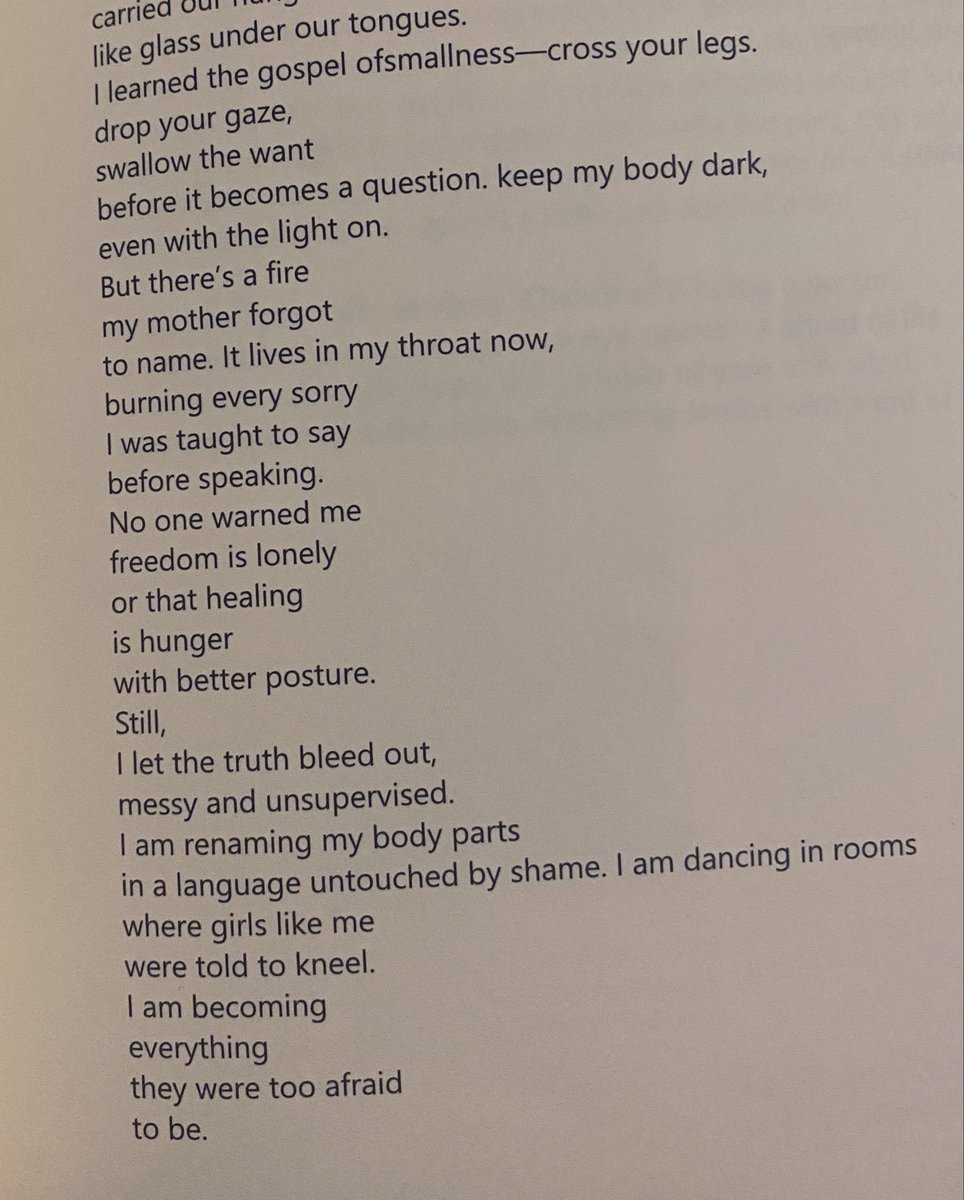 #PoetryDecember

“No one warned me 
freedom is lonely 
…”

🔥🔥🔥