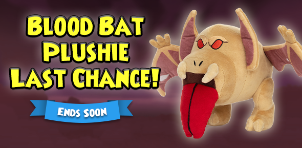 Don't BAT an eye! 🦇

That buccaneering Blood Bat is backing out! Only hours remain to purchase your limited-edition Blood Bat Plushie, so snag it while you can! makeship.com/products/blood… #Pirate101