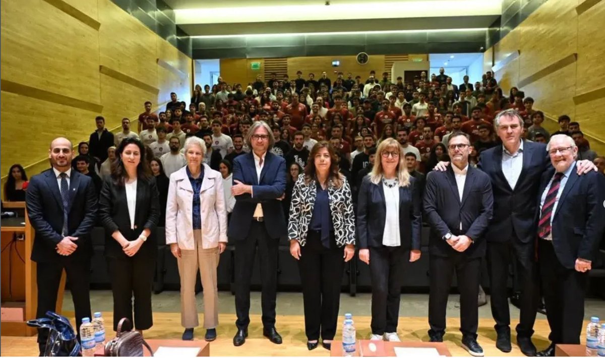 The_ICSS's tweet photo. It was a great day at American University of Beirut meeting with over 250 youth from different universities.  A special thank to Dr. Tarek Abou Oma  and @AUB_Lebanon  for hosting such a productive conversation on the national sport strategy.
#YouthEmpowerment #SportsForDevelopment #Lebanon #AUB #NationalSportStrategy