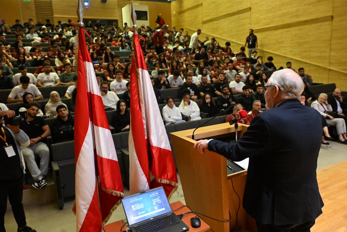 The_ICSS's tweet photo. It was a great day at American University of Beirut meeting with over 250 youth from different universities.  A special thank to Dr. Tarek Abou Oma  and @AUB_Lebanon  for hosting such a productive conversation on the national sport strategy.
#YouthEmpowerment #SportsForDevelopment #Lebanon #AUB #NationalSportStrategy