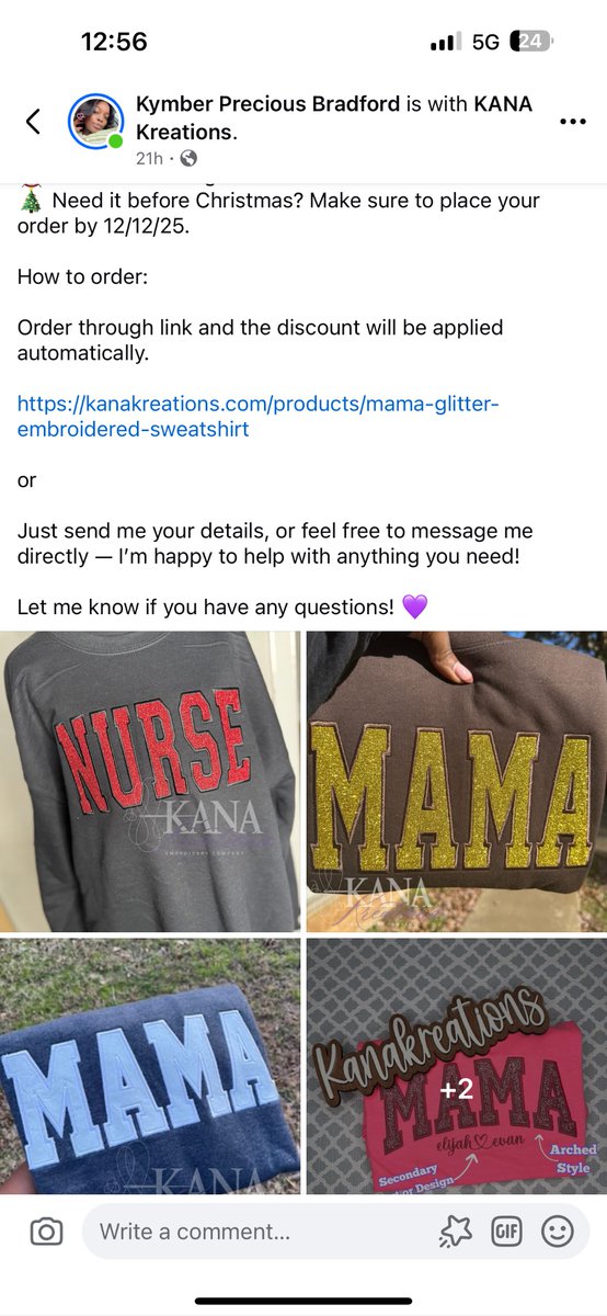 My wife is very passionate about embroidery and is having a holiday sale please go check out her merch on her website it would mean a lot thank you !!!!