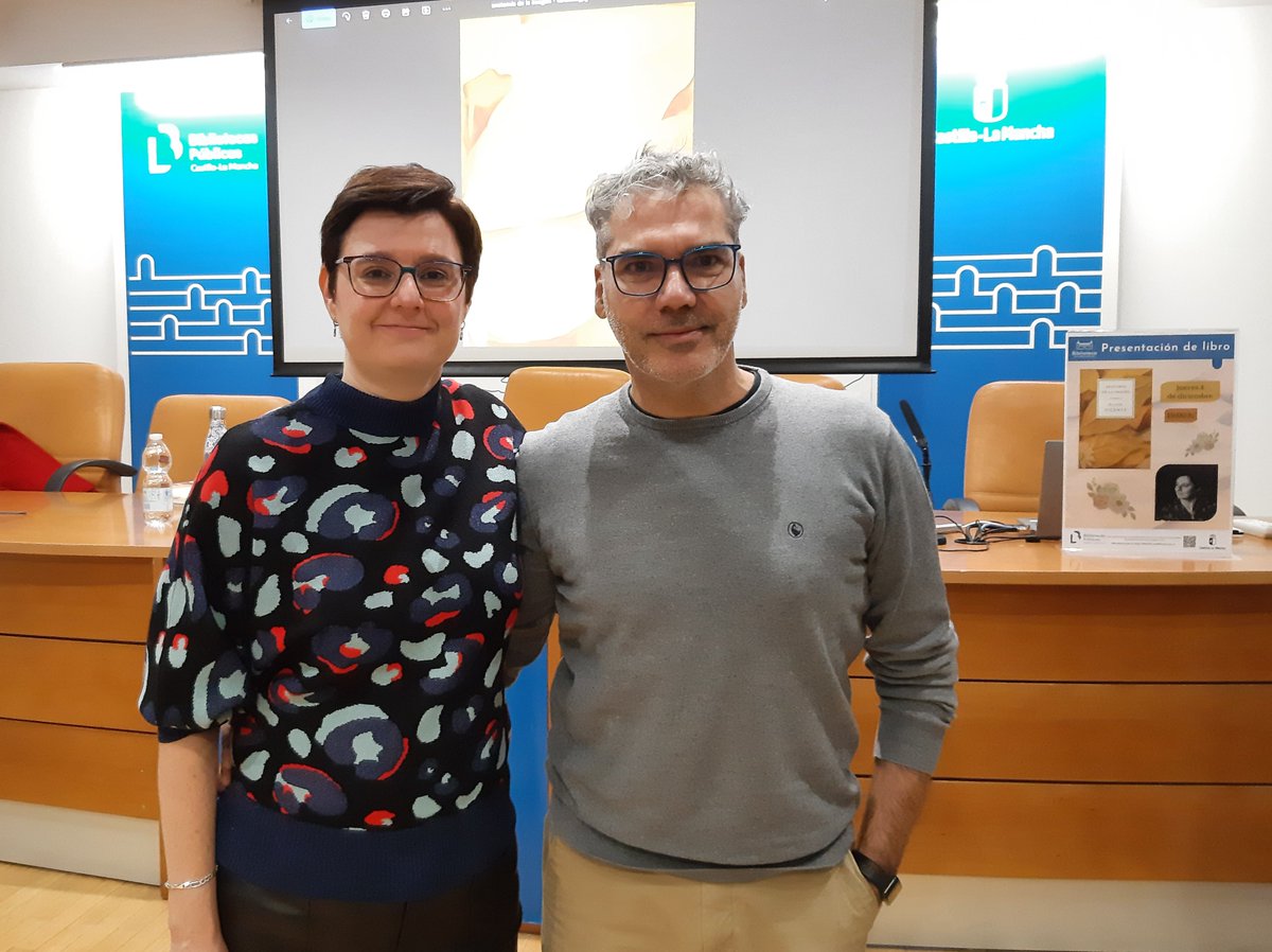 #AhoraEnBiblioclm Olivia Vicente nos presenta su nuevo libro "Anatomía de la imagen", en compañía de Jesús Castro Lago.