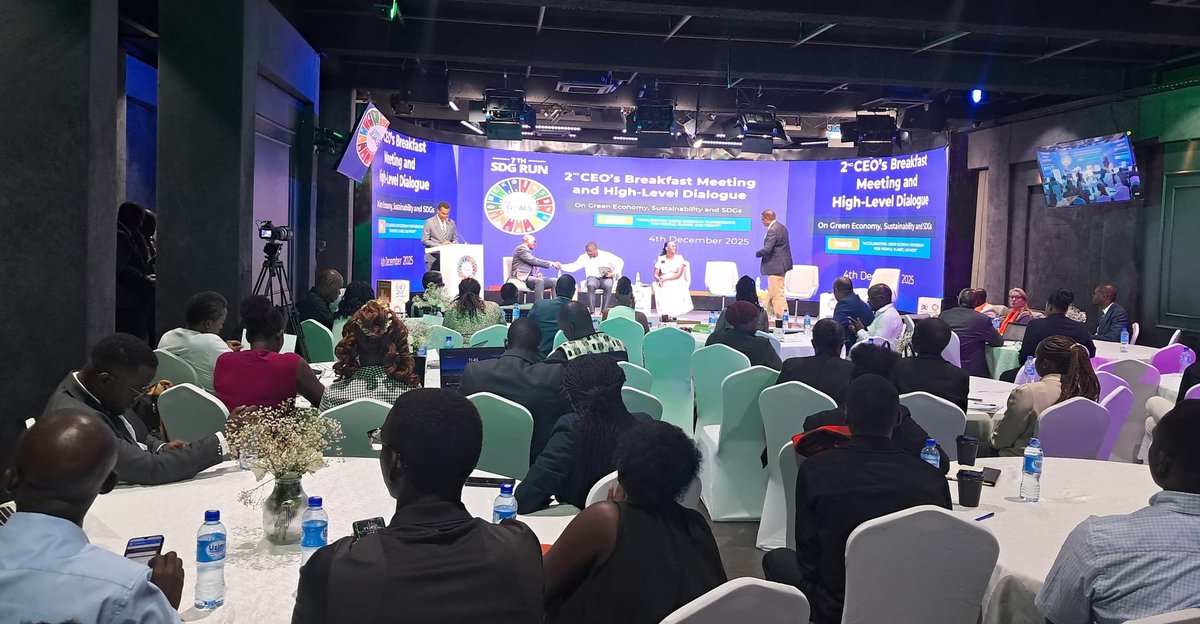 itsKirunda's tweet image. I was honored to represent @mpcuganda at the 2nd #CEOBreakfastMeeting &amp;amp; High-Level Dialogue on the Green Economy and SDGs.

Powerful conversations on sustainability, youth engagement, and partnerships for people, planet &amp;amp; profit.
Together, we move towards a greener Uganda.
#SDG13