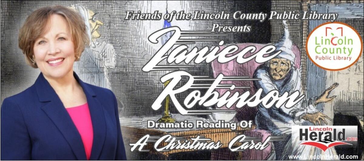 Library presents dramatic reading of “Scrooge” 
lincolnherald.com
 lincolnherald.com/story/library-…
 LINCOLNTON––It should be a Dickens of a time.According to Lincoln County Public Library spokeswoman Dr. Jennifer Sackett, as part of its centenary celebration, the library is prese…