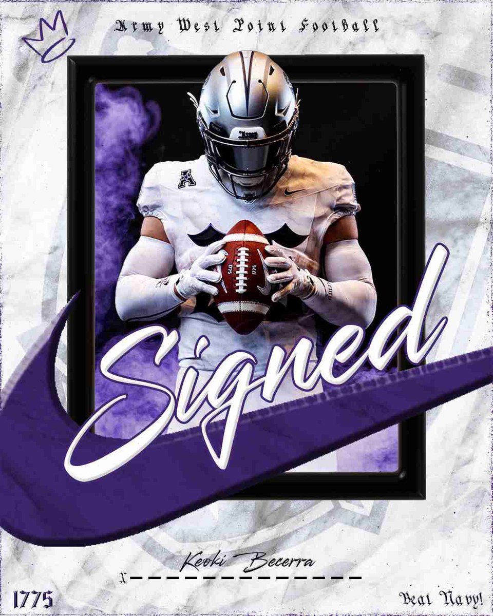 BecerraKeoki's tweet photo. I’m extremely blessed and humbled to announce my commitment to play TE at Army West Point #beatnavy @CoachSaturnio @CoachHestness https://t.co/emoOYvRP0J