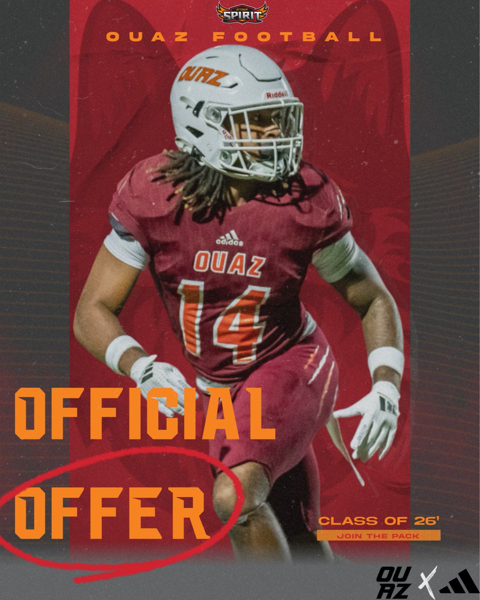 After a great conversation with @CoachPLOYD I’m blessed to announce that I’ve received my first offer from Ottawa University Arizona!
<a href="/CoachMurphyQB/">Reilly Murphy</a> <a href="/CoachJDominguez/">Jerry Dominguez</a> <a href="/OUAZFootball/">OUAZ Football</a>
Thank you!! <a href="/K_Gist23/">Keyshawn Gist💥</a> <a href="/ScheidtSteven/">Coach Scheidt</a> <a href="/CoachRKeene/">Coach Keene</a> <a href="/Coach_Berna/">Justin Berna</a>