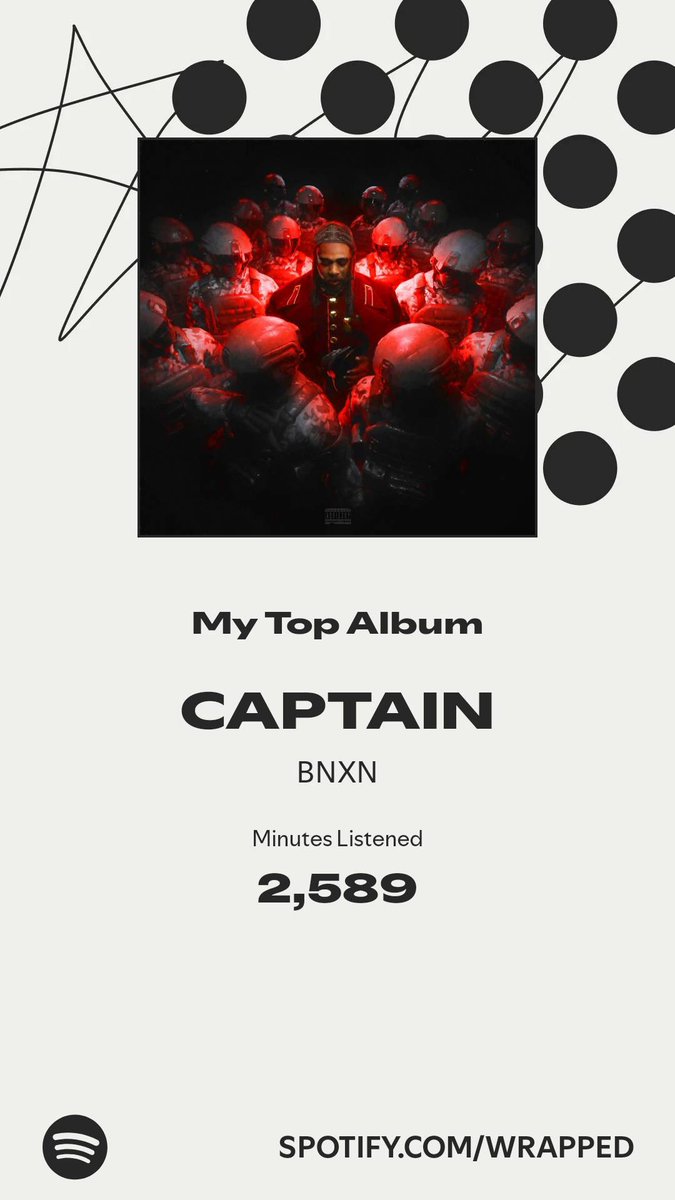 deb_dahila's tweet photo. Captain’s year fr>>>💯

#SpotifyWrapped https://t.co/gYOxhFXcvg