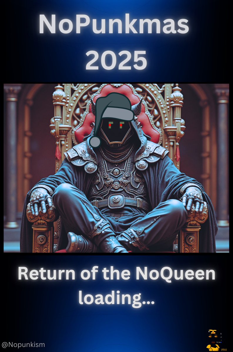 Hearing things… 🎧

V2 collection upgrade on the way 🚖

It’s time for NoQueen to come out of the shadows 👤

“NoPunkmas 2025: Return of the NoQueen” loading…

Get your hoodie and prepare accordingly!