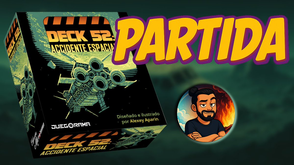 Seguimos con las partidas del calendario de adviento, y es el turno de Deck 52: Accidente espacial de <a href="/juegorama/">Juegorama Editorial</a> 

Partida del día 4!

youtu.be/QhApGjmJ6LE