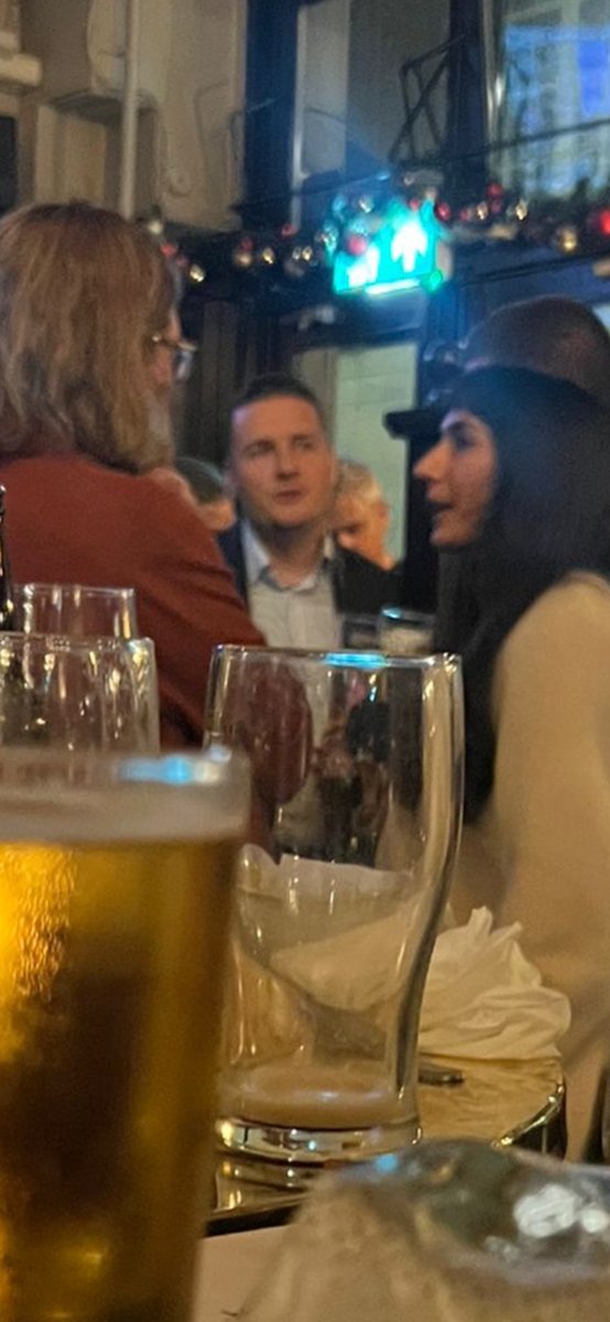 eyespymp's tweet photo. Wes onto his fourth pint at the MOG. He’s running. https://t.co/2jnKpBsABc