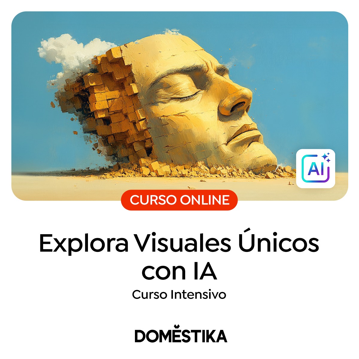 GTechDesignNet's tweet image. #IA #cursoonline ⚠ Adéntrate en el fascinante mundo de los vídeos generados por IA, donde lo inesperado se convierte en un lienzo para la creatividad AQUÍ 💻🤖👉 domestika.sjv.io/WymBnM