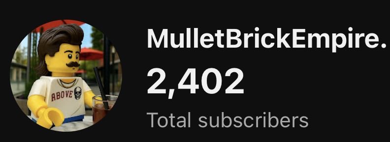 MulletBrickX's tweet photo. Less Than 2 Months! That is Nuts Thank You All 💙  2026 We Gotta Grind Out Harder! LETS GO! 
-
#lego #legosets #legostarwars #starwars #legofan #legoaddict #lego #youtube #legoreview #Legobuild #Legochannel https://t.co/DmNLJfXCtd