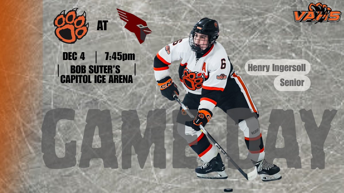 vahshockey's tweet photo. Conference Play Starts Tonight at Middleton. 7:45pm at Bob Suter’s Capitol Ice Arena. https://t.co/RRcxzPQEtz