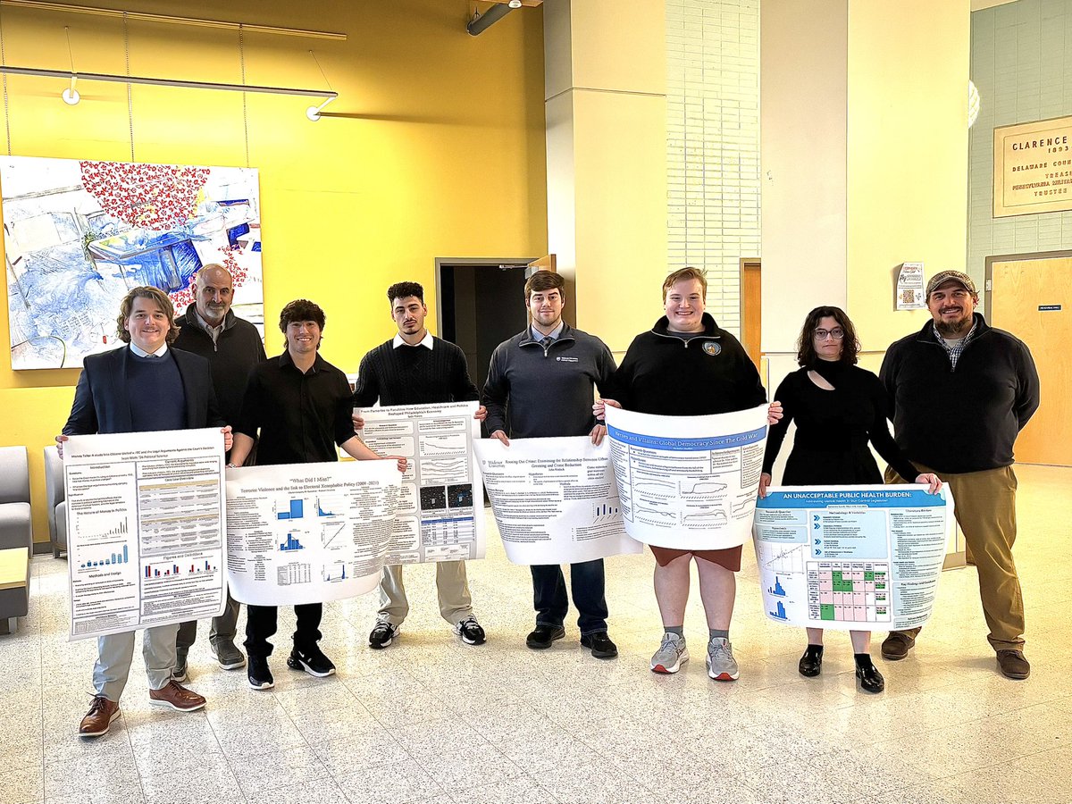 Congrats to the POLS majors who presented at the Senior Research Poster Session yesterday!