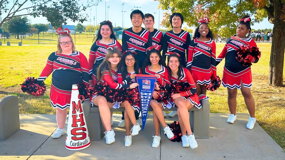 Melissa High School Cards Inspire Cheer Squad Competed at NCA Cheer Regionals melissaisd.org/o/mhs/article/…