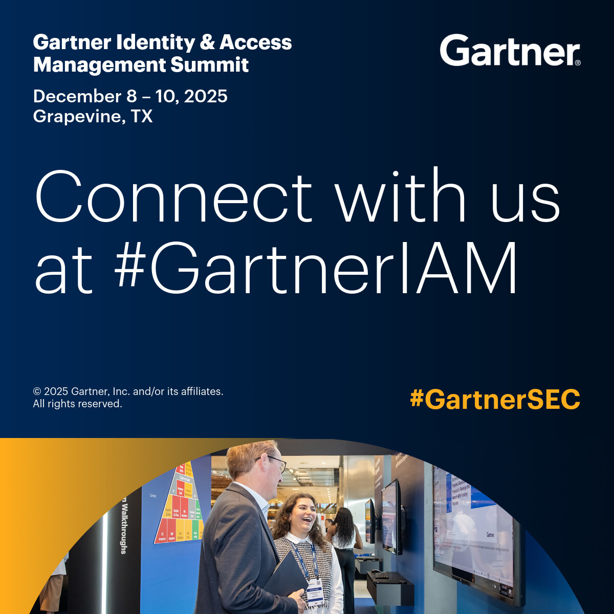 Will you be at the Gartner Identity &amp; Access Management Summit 2025 #GartnerIAM on December 8-10? 

Come visit Curity Booth #219 and catch our Jacob Ideskog's session - Securing the Non-Human Internet - OAuth in the Age of AI - on Dec 8 at 1:15 PM on the Theater 2 stage.