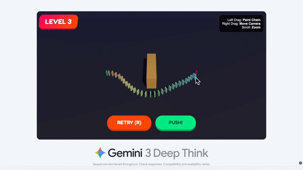 Domino simulation coded in one prompt