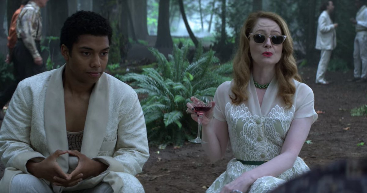 WearWitches's tweet photo. And now, after a hiatus of some months, it's time for: 
A Witchy Fashions Advent Calendar Thread!

Day 1: The Wintry Whites seen in "Hare Moon" (S3, E4 of CHILLING ADVENTURES OF SABRINA). https://t.co/sXFeogrUGX