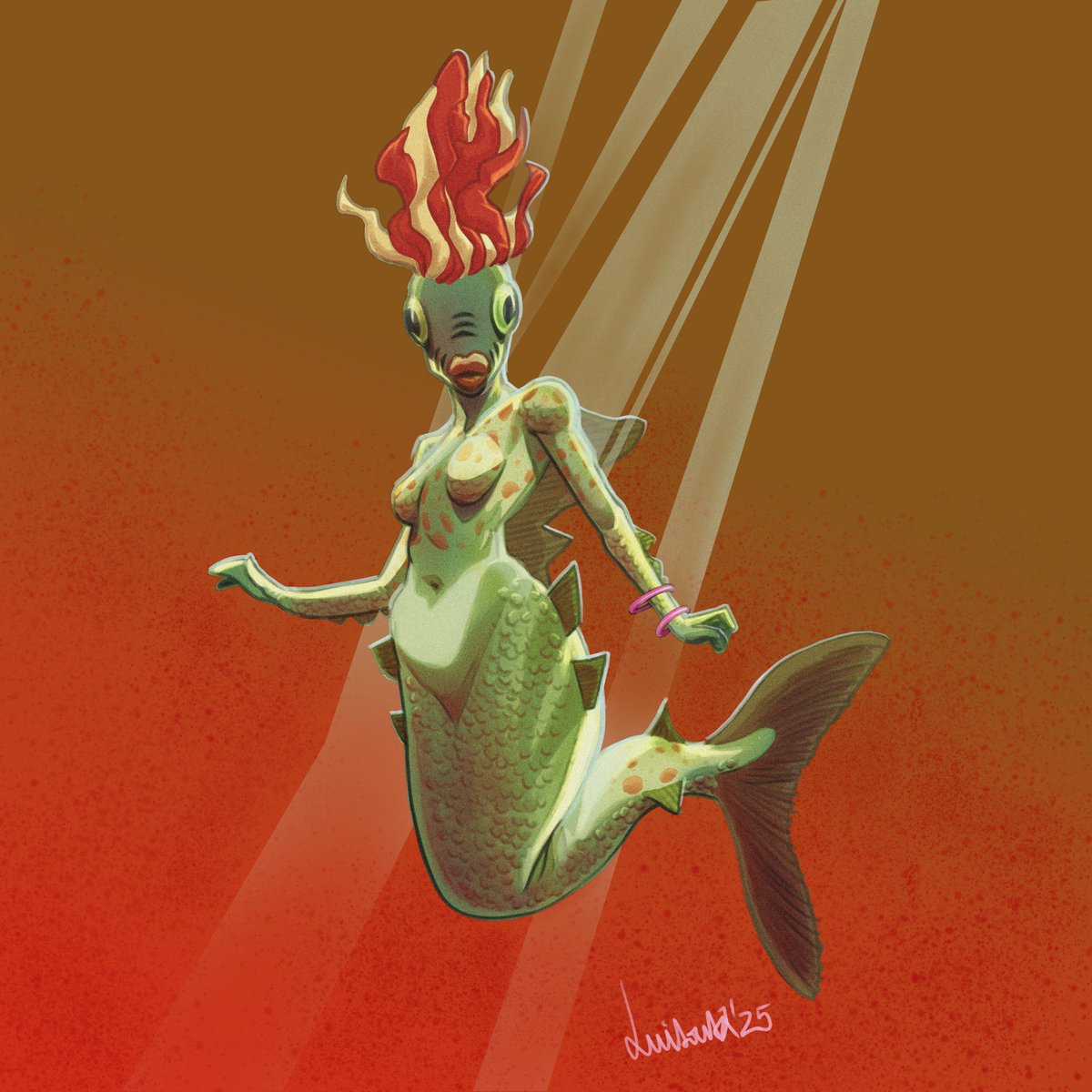 Nothing2say14's tweet photo. The Character Design Challenge from May 2025, Merling Undersea Kingdom

#characterdesign #digitalart #illustration #wacom #clipstudiopaint #CDChallenge #characterdesignchallenge #wacom #clipstudiopaint #mermaid #merling https://t.co/4sOFSDngRU