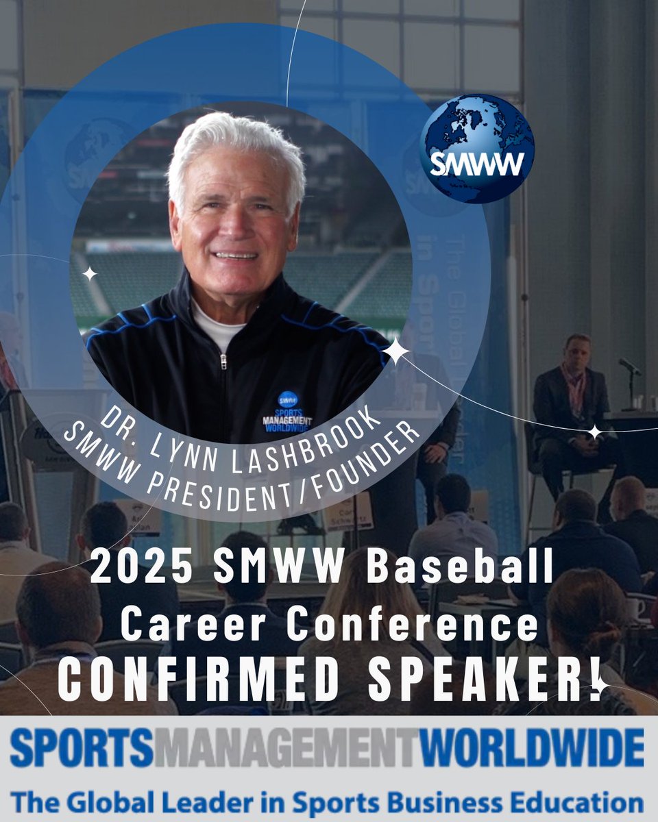 Our President and Founder, Dr. Lynn Lashbrook, will be speaking at the 2025 Baseball Career Conference on Monday December 8th in Orlando FL. Join us as he shares his passion for helping people break into sports.

MLB Winter Meetings - SMWW Proud - Baseball Careers