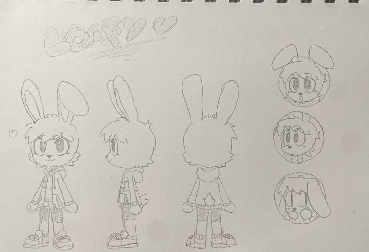 After being friends with him for a while, I had to give my bunny buddy <a href="/LoafyLoaves/">Loafy</a> a ref sheet for his adorable OC x3. Definitely won’t skin him later…