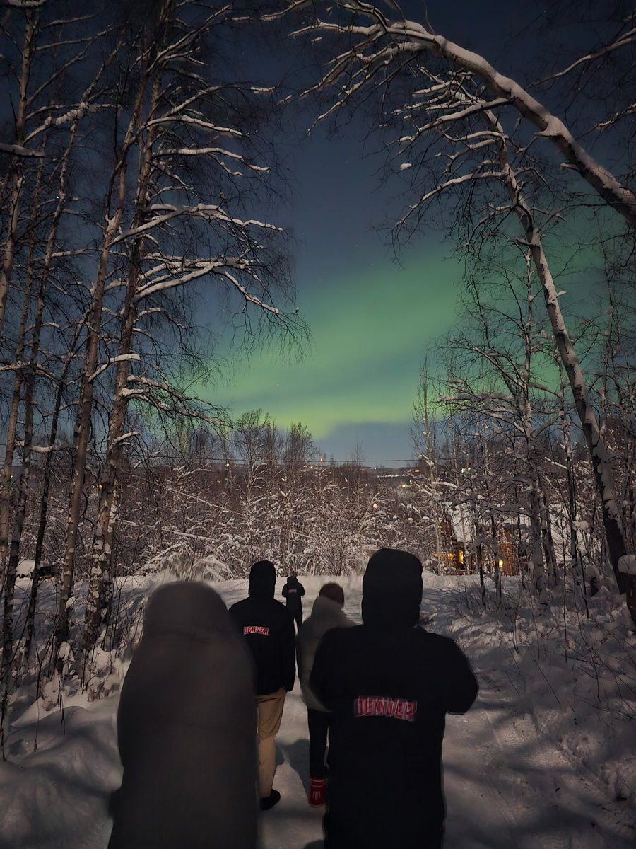 Denver Nordic ⁦<a href="/DU_Skiing/">Denver Skiing</a>⁩ enjoying a training trip in the heart of Alaska (but working very hard!) #DriveFor25