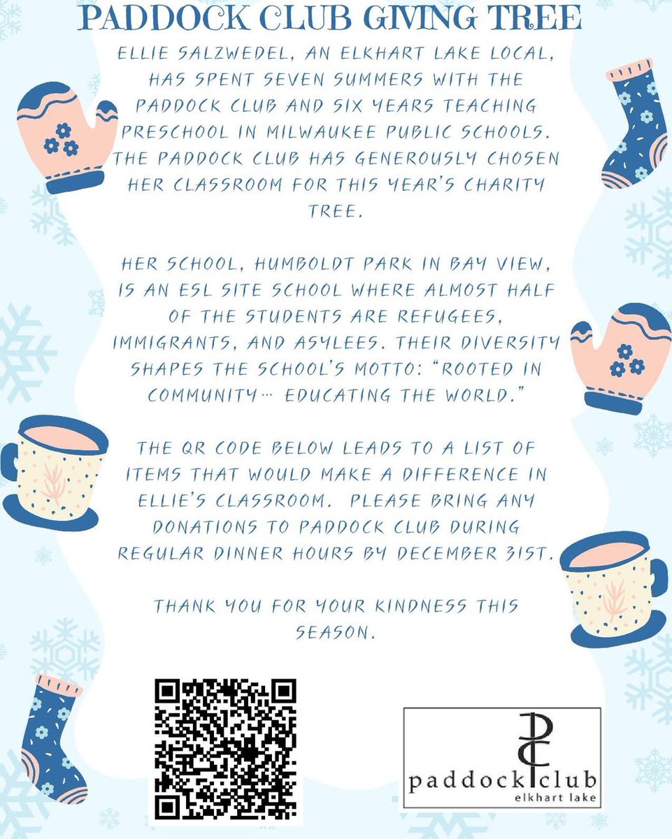 PaddockClub's tweet image. Join us this season in helping to stock supplies for a classroom of one of our team members!