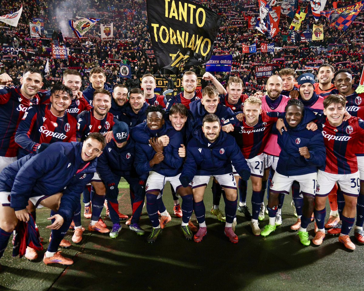 Bolognafc1909's tweet photo. Passaggio del turno ✅🏆

#BolognaParma #CoppaItaliaFrecciarossa #WeAreOne https://t.co/2eDVdoVBNE