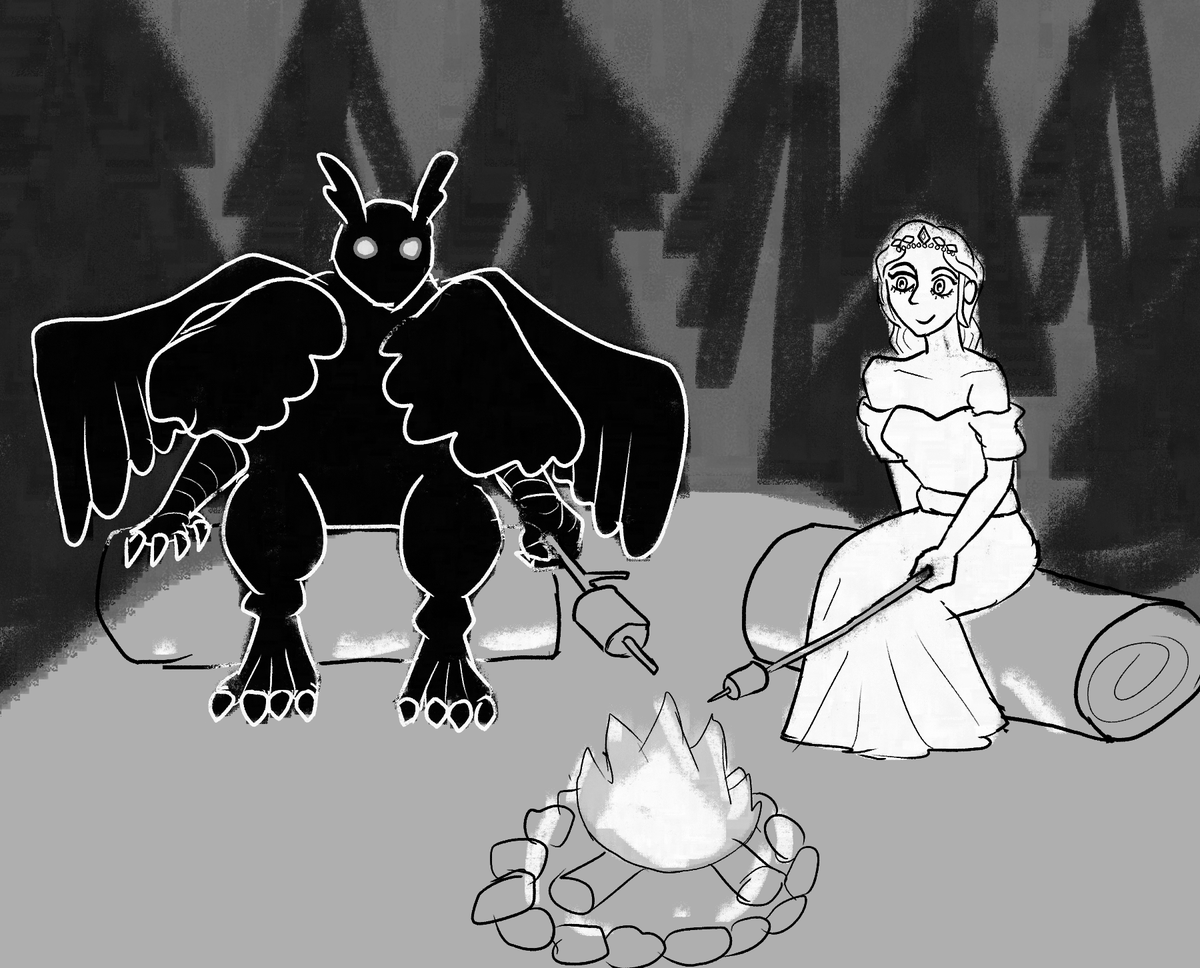 you can be oomfs with me!!! Look at this slay the princess sketch I made literally just now