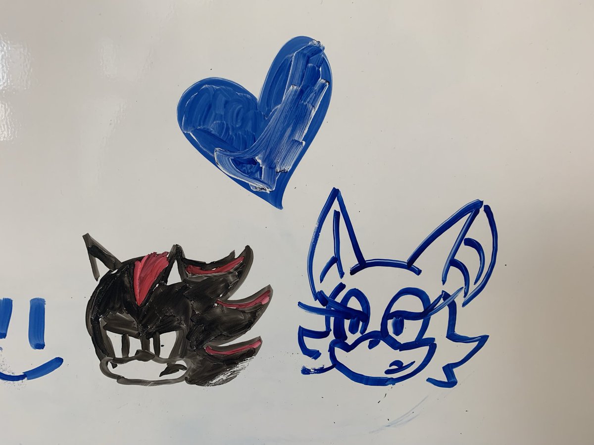 Added a Rouge to a kid’s Sonic drawings and he added a heart between Rouge and Shadow??? I didn’t know I was dealing with a Real One
#Shadouge