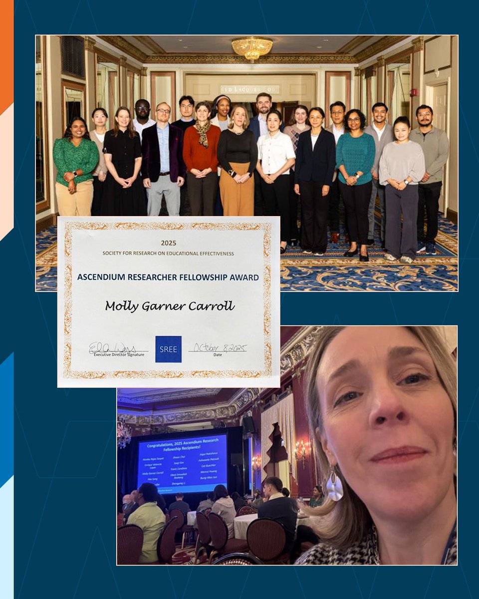 We're proud of our WEC team member Molly for receiving the support of Ascendium Education Group to attend the 2025 Conference of SREE, Society for Research on Educational Effectiveness...and to be in the company of such amazing scholars.