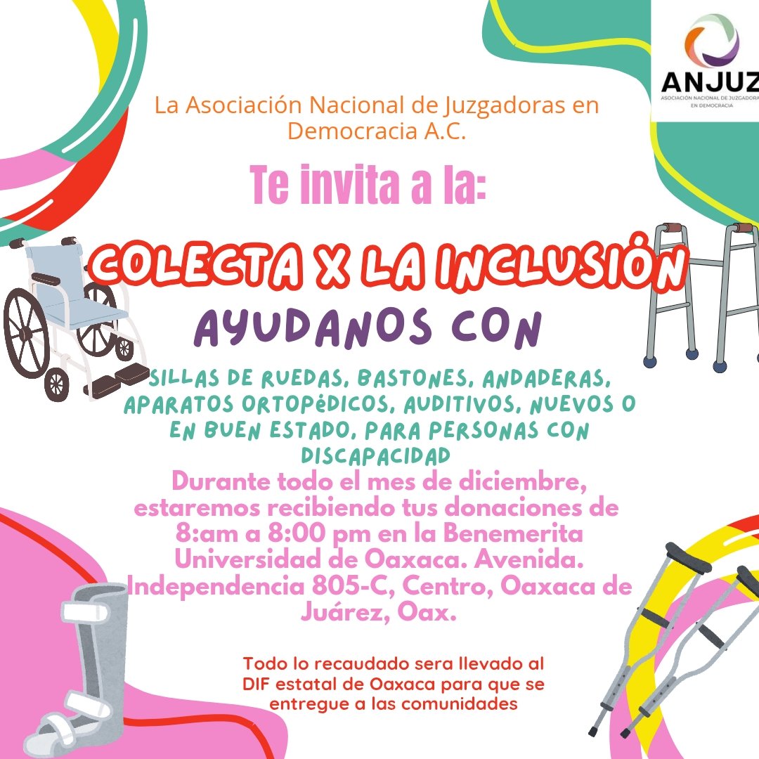 Los invitamos a sumar por la inclusión. Tu puedes sumar.

 <a href="/anjuz_mx/">Anjuz_mx</a>  <a href="/YasminEsquivel_/">Yasmín Esquivel Mossa</a> <a href="/jazminbonillamx/">Jazmin Bonilla</a> <a href="/NellyMD/">NellyMD</a>