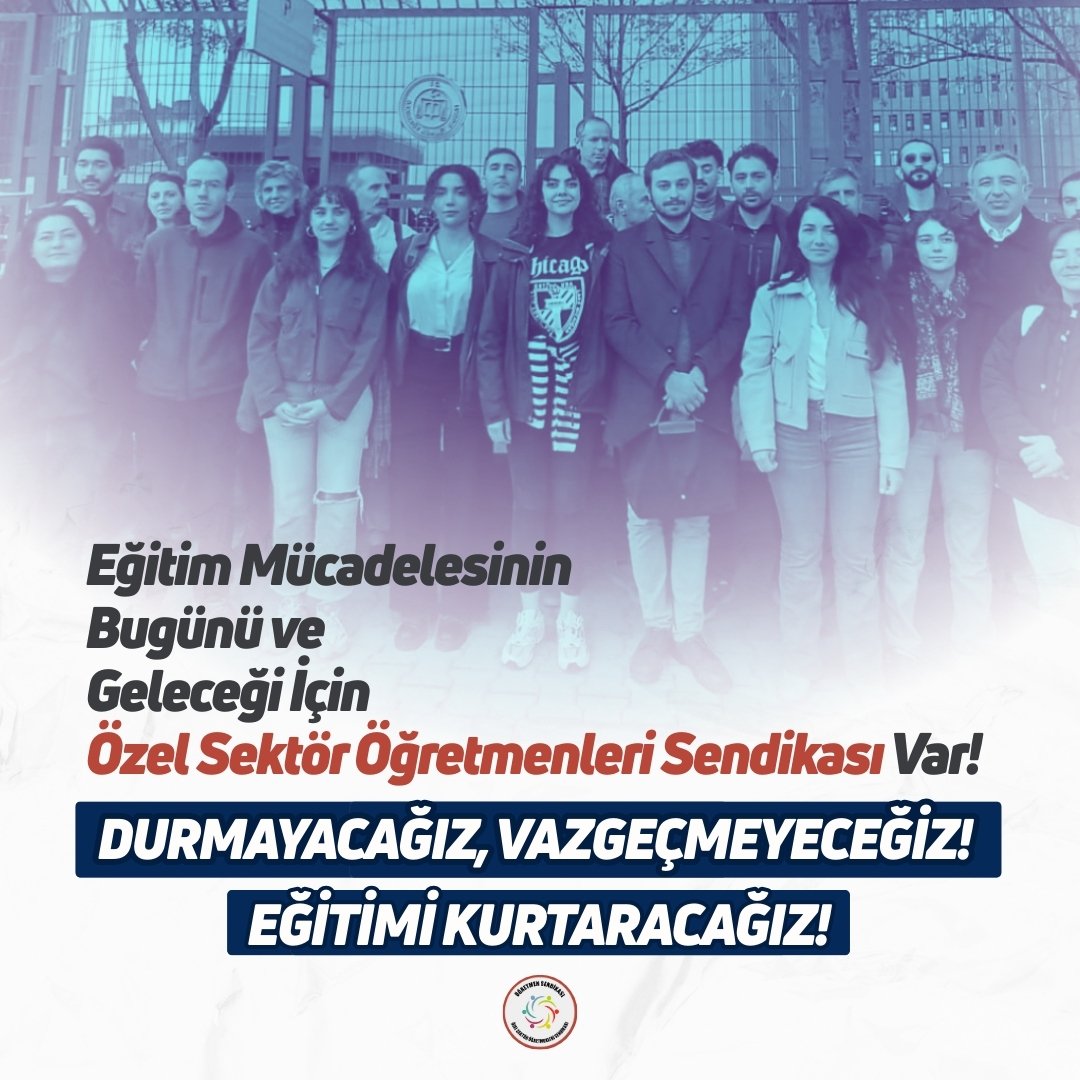 Eğitimde durdurulması ve engellenmesi gereken kişiler, kurumlar ve politikalar var. Gücümüz ve yeteneğimiz ne kadarına yanıt verebilir?  Bunu zaman gösterecek. Biz kararlıyız! 
Eğitimde birlik olmak şart. Tüm güçleri, paydaşları yan yana getirmek gerekiyor. Yitirilen bir çocuk,