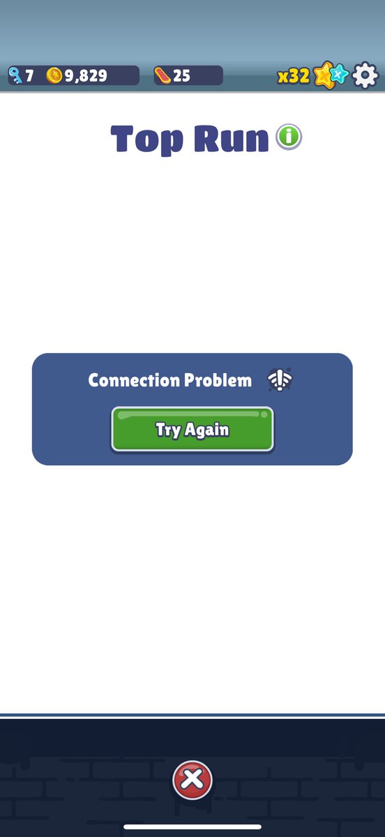 lVlodern's tweet photo. @subwaysurfers @AppleArcade Leaderboards aren’t working. Also weekly runs in the menu is not available https://t.co/qrZn85Bktf