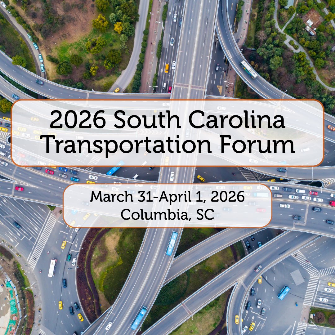 scltap's tweet photo. Mark your calendars! The 2026 South Carolina Transportation Forum is taking place March 31-April 1, 2026 in Columbia, SC. Keep on swiping to see our first round of workshops to be offered in the new year. #scltap #safety https://t.co/DJxxe00tNt