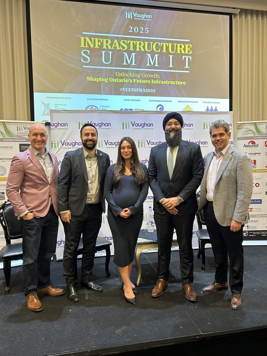 PrabSarkaria's tweet image. I was pleased to join business leaders at the @VaughanChamber Infrastructure Summit today to share our government’s plan to protect Ontario with historic investments in transportation infrastructure. 

From building new highways and expanding transit to creating good jobs, we’ll…