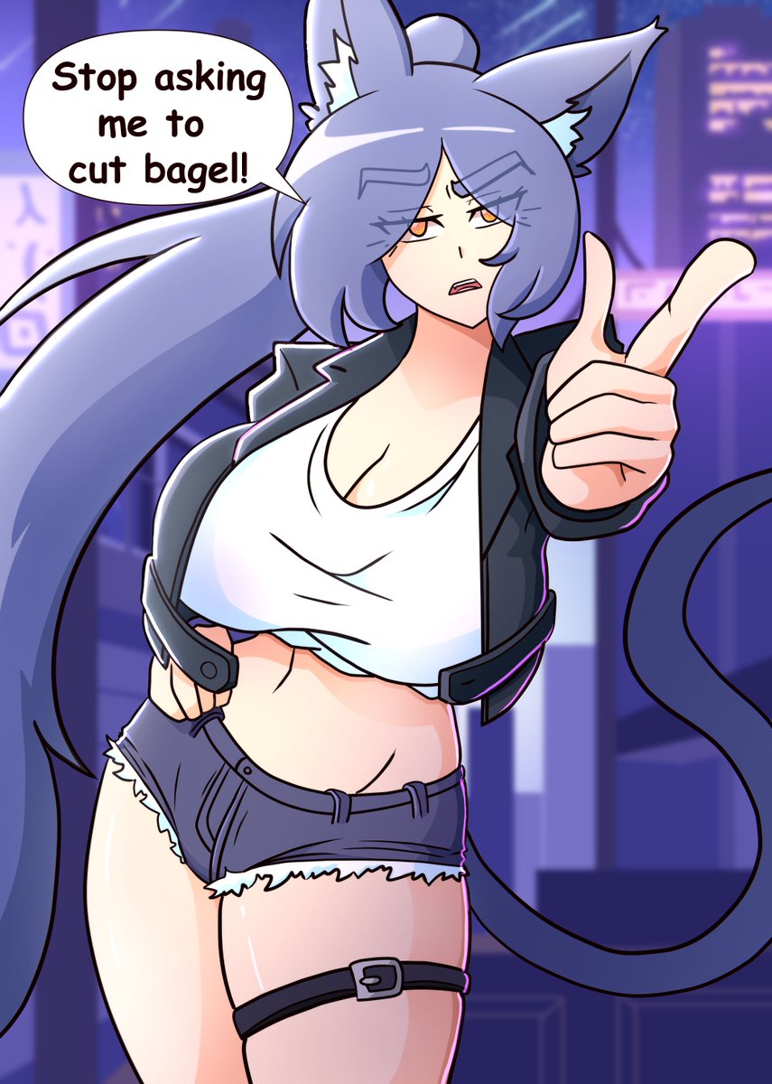 Noir's response to the bagels 🥯🐈‍⬛