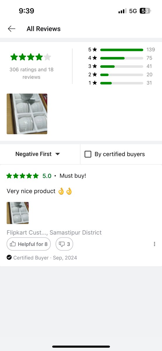 2004skg's tweet photo. @flipkartsupport @Flipkart 
Ordered cup (flipcart minutes), product showing several +ve ratings by customer but the quality is so poor and when I tried to rate this product there is no option to rate. I am amazed who is rating then? Fake Ratings?
return denied. @jagograhakjago https://t.co/mZDv2syatS