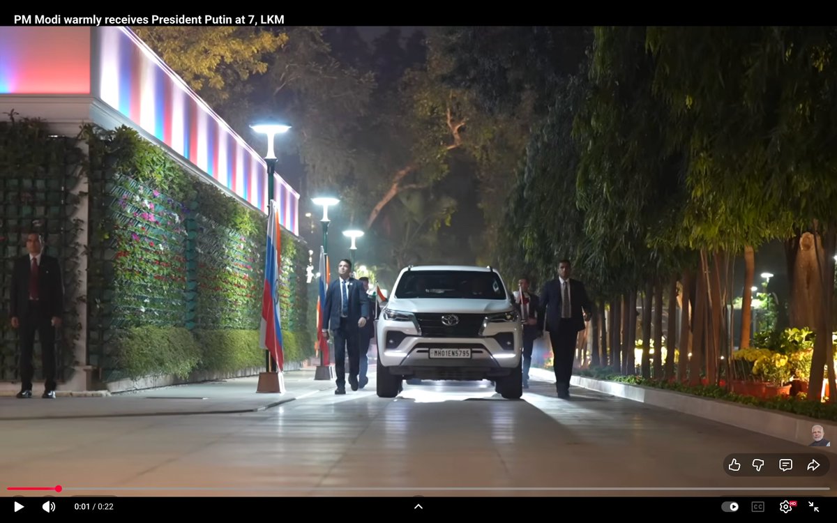 rajeevnath's tweet photo. President yesterday, PM today - is there more to this than just the ‘Putin optics’? #ToyotaFortuner https://t.co/c4O6rUvOZd