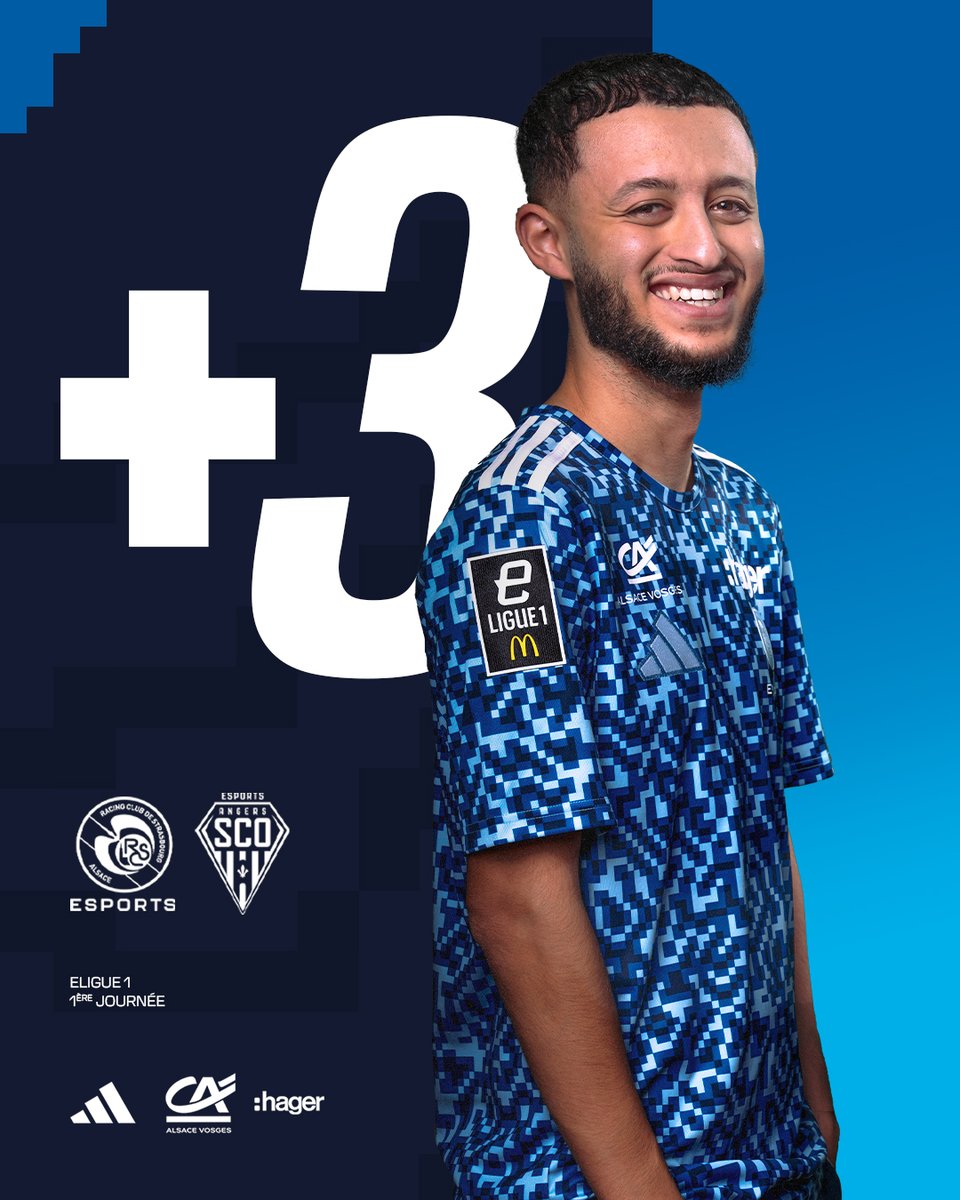 RCSA_esports's tweet image. Le Racing lance parfaitement sa saison 😍

1ère victoire de la saison en @_eligue1 👊🔥

2 matchs maitrisés, 2 belles victoires pour @Malik93___ &amp;amp; @NKanteeee 💙
BRAVO pour les 3 points les gars 💪

Prochain match jeudi prochain face à l'ESTAC 🎮

⇢ #RCSASCO | #eLigue1Mcdonalds