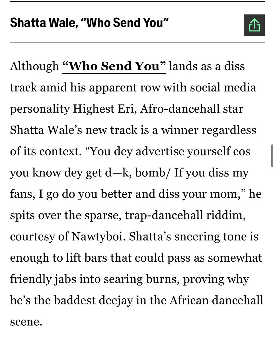 “Proving why he's the baddest Deejay in the African Dancehall scene”. You think they don’t know the truth?