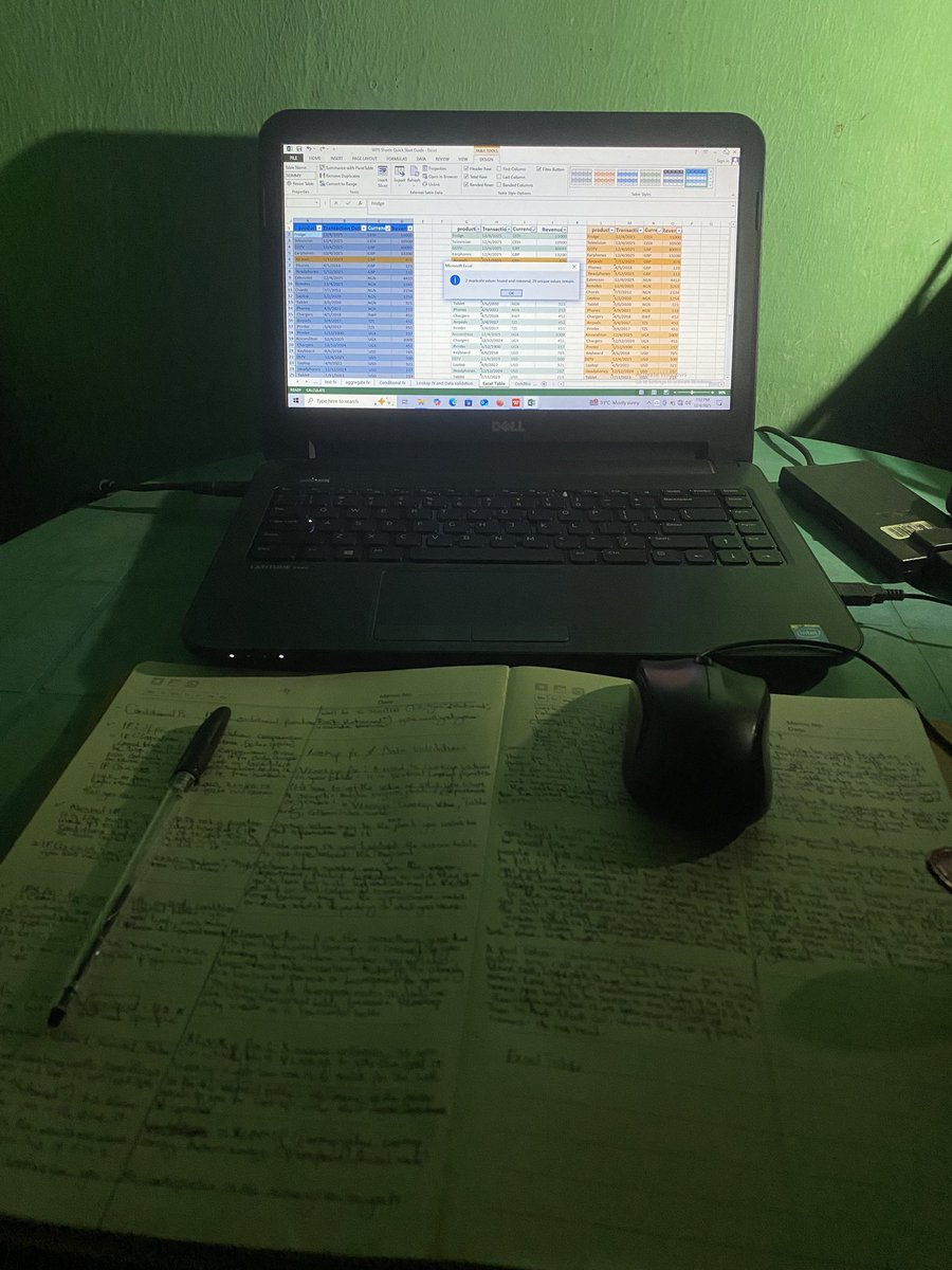 Olisaeloka_4u's tweet image. Your column headers will be looking like 🔽
From there, we looked at filter button, sorting ie A-Z or Z-A,100-1 or 1-100. Then forward to converting to range, insert slicers, banded rows, first&amp;amp;last columns. 
Little by little, progress is assured💪
#SelfDiscovery 
#DataAnalytics