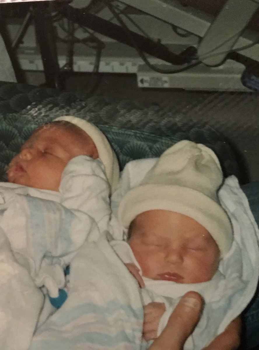 If you see these two today wish em a Happy Birthday. They are
 feeling 22.