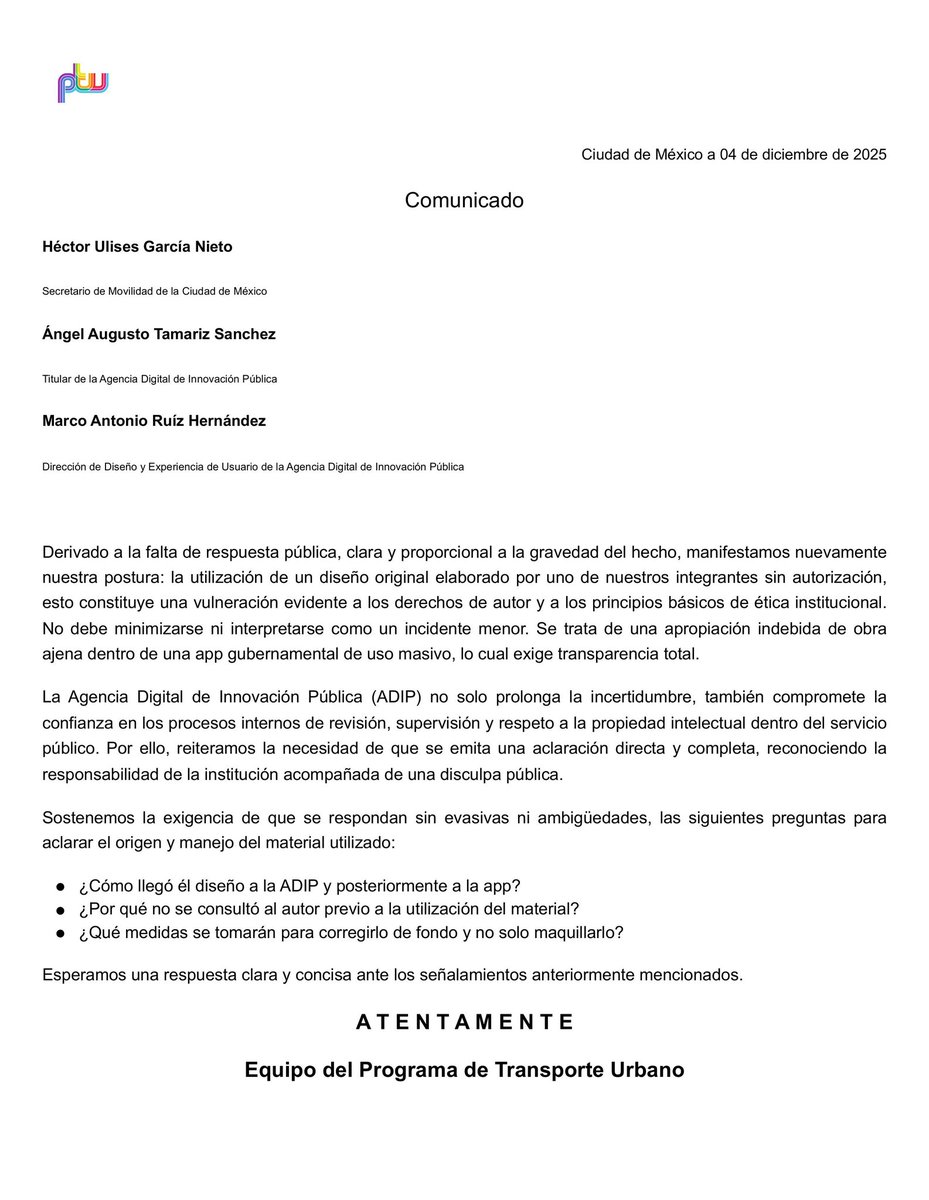 Programa de Transporte Urbano tweet media