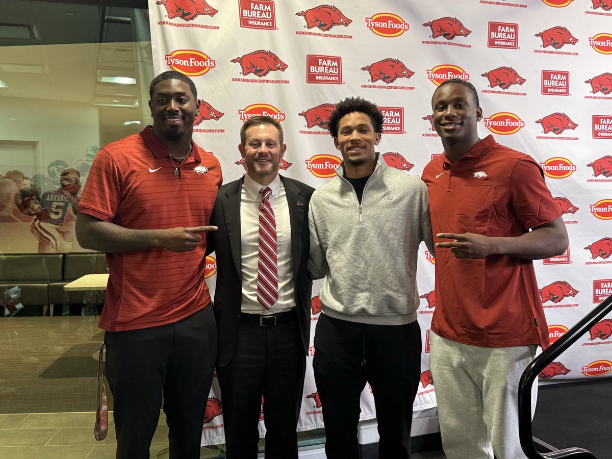 Press conference wrapped up. Coach and three returnees.