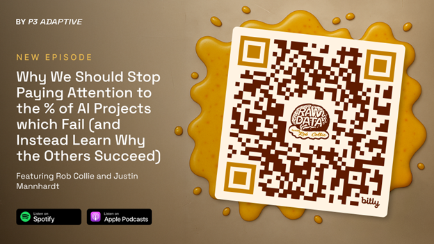 RawDataWithRob's tweet photo. The 5% of AI projects that succeed aren't smarter or luckier.
They just understand their process first. Then they customize. Then they calibrate.
Rob and Justin explain what that means.

Listen via QR code ⬇️ https://t.co/khmhZGXXsN