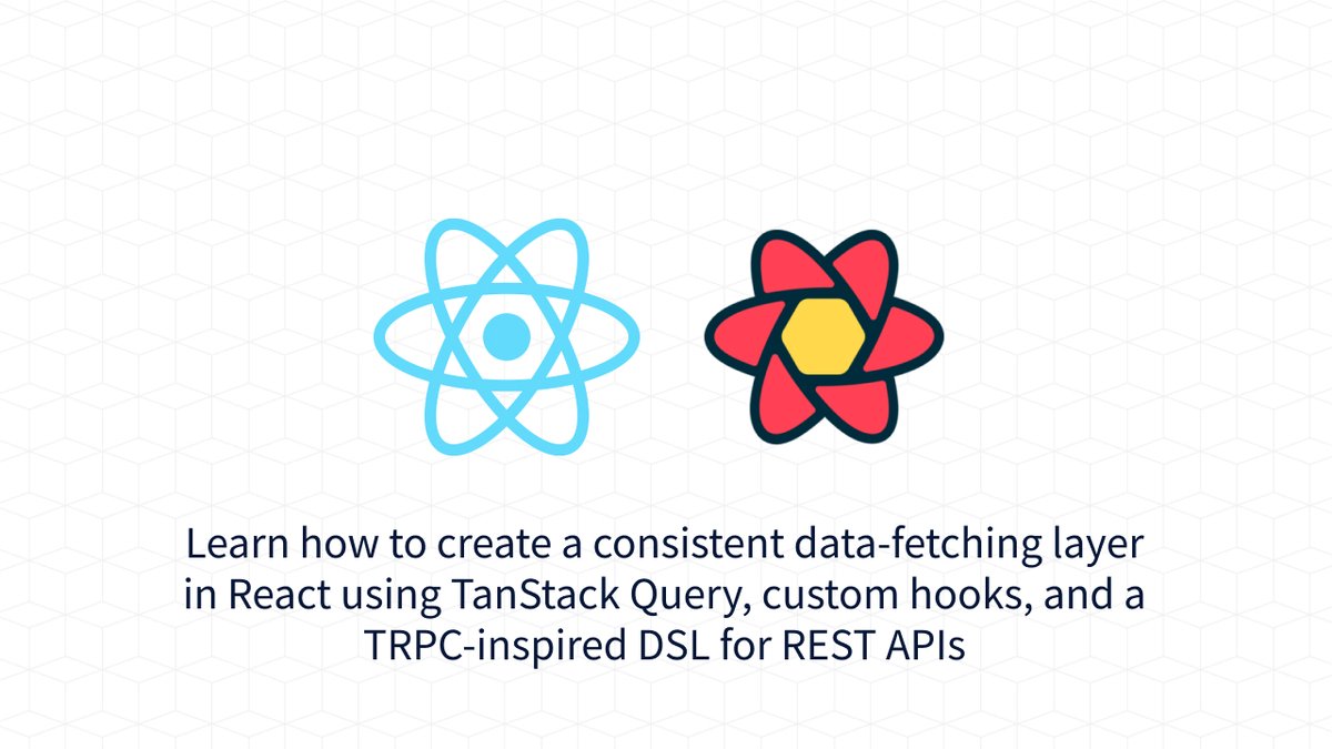 Building a Consistent Data‑Fetching Layer in React with TanStack Query

ngandu.hashnode.dev/building-a-con… 

#react <a href="/tan_stack/">TANSTACK</a>
