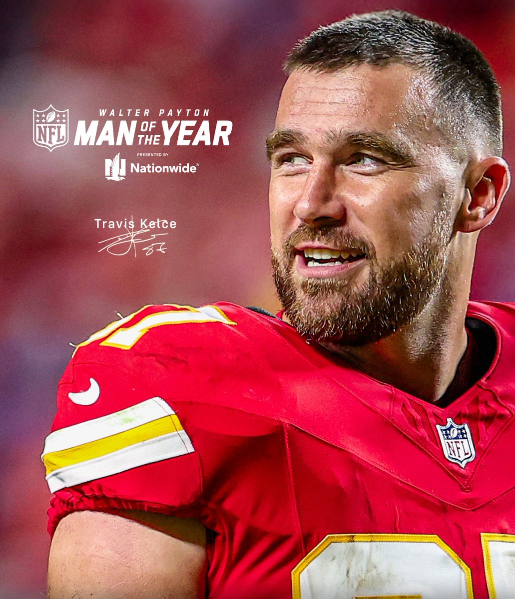 updatecharts's tweet image. Travis Kelce, noivo de Taylor Swift, foi novamente indicado ao prêmio Walter Payton Man of the Year da NFL graças ao trabalho da sua ONG, que apoia ações de caridade e comunidades vulneráveis, incluindo pessoas transsexuais, de Kansas City.