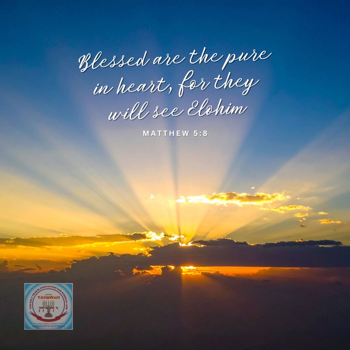 aymc2003's tweet image. Purity isn’t perfection — it’s undivided devotion. When our hearts are sincere and turned toward Elohim, our spiritual vision clears. A pure heart becomes a window to His presence. Seek purity, and you will see Him.

#DailyDevotional #PureInHeart #Beatitudes #MessianicTwitter