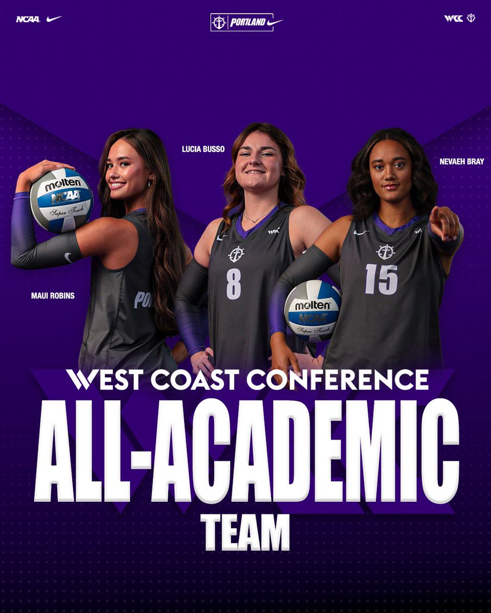 PortlandVBall's tweet photo. Congrats to our @WCCsports All-Academic Team! 🌟📚

What an incredible accomplishment for these ladies!

#gopilots https://t.co/hn1B1cYC79